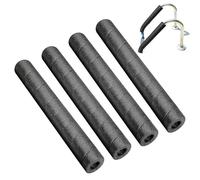 Pool Foam Pipe Insulation - 4 Pack EPE Pearl Cotton Hoses | Spiral Cut Foam Winter Water Pipe Covers, Black, 40cm Length for Pool Handles, Indoor and Outdoor Railings, Poles Un