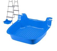 Pool Foot Wash - 41x40.5x13cm Pool Foot Bath Tray | Portable Foot Bath For Pool Ladder | Anti-glip Ground Pool Bow Bowl Wash Cap For Pool O