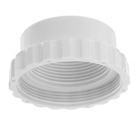 Pool Fountain Adapter PVC Dual Threaded Connector for Ground Pools | White Plastic Fitting, Male and Female Threads, Tool-free Setup, Secure Leak-proof Connection for Waterfall Sprayers