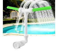 Pool Fountain, Dual Spray Adjustable Pool Waterfall Fountain with Adapter Ventilation, Water Fountain Pool Fountain for Garden Inground Pools, Pool Accessories for Spa, Cool Warm Water Temperatures