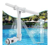Pool Fountain - Dual Spray Water Fountains for above Ground/Inground Pools, 2-in-1 Adjustable Waterfall Pool Sprinkler Fountain for Cooling & Relaxation (for in-tex & for Best-Way)