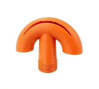 Pool Fountain Nozzles - Pool Spray Head Replacement, 3/4 Inch Universal PLA Fountain Nozzle for Waterfall Pond Spa Garden Outdoor Water Feature, Stunning Multi-Stream Spray Display (Orange)