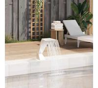 Pool fountain Silver SS304 stainless steel 64x30x52cm easy assemble pond garden