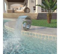 Pool Fountain Stainless Steel Silver 50x30x53 cm Outdoor Pond Water Feature Spa