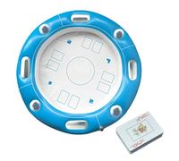 Pool Game Table - Inflatable Cardtable, Floating Drink Holder | Swim Pooltable, Adultpool Activity Set, Floating Accessories Pool, Portable Swim Game Table, Floatingtable for Adults Holidays Party