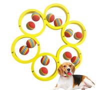 Pool Games, Swimming Pool Floating Throwing Game, 12 Rainbow Balls Included with Interactive Multiplayer Fun for Friends, Classmates, Children, Adult, 12.56x11.3x0.39 inches