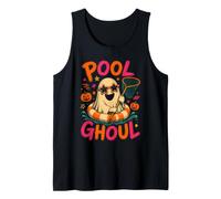 Pool Ghoul Pool Boy Ghost Spooky Season Tank Top
