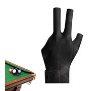 Pool Glove Left Hand - Billiards Glove for Smooth Cue Control | Stretch Fabric with Three Finger Design, Breathable Gloves for Stable Low Friction Performance