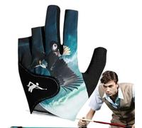 Pool Glove Right Hand, Three Finger Gloves, Breathable Fingerless Pool Gloves, Easy Quick Drying Pool Accessories for Left/Right Hand, Men Women