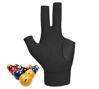 Pool Gloves, Pool Gloves, Three Finger Tennis Gloves Without Briefs | Billiards Universal for Left or Right Pool Games. These Unisex Gloves Are Prog