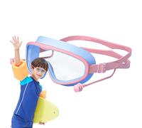 Pool Goggles for Kids - 13.5x6cm Frame Clear Lens, Soft Silicone Eye Cushion, Anti Fog Leakproof Swimming Eyewear with UV Shield | Youth Swim Glasses for Boys Girls Diving Lessons Beach Holiday