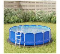 Pool Ground Cloth Light Grey Round Ø244cm Polyester Geotextile 2pcs 150 g/m2 XL