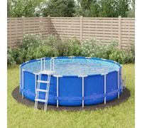 Pool Ground Cloth Light Grey Round Ø428cm Polyester Geotextile 2mm 400g/m2 2pcs