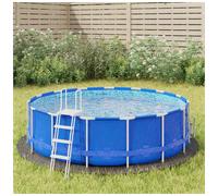 vidaXL Pool Ground Cloth Light Grey Ø306 cm Polyester Geotextile