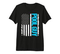 Pool Guy USA Flag Premium T-Shirt
