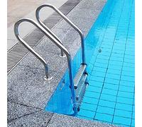 Pool handrail, Non-Slip Footstep, Stainless Steel Swimming Pool Ladder Handrail
