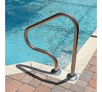 Pool Handrail Pool Rail Pool Railing 304 Stainless Steel Swimming Pool Handrail,Pool Railing Capacity Silver Rustproof Pool Handrail For Private Pool And Public Pond