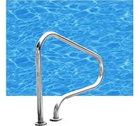 Pool Handrail, Premium 316 Stainless Steel Pool Hand Grab Rail Suitable for Indoor and Outdoor Swimming Pools, Thick 0.15 cm, Silver