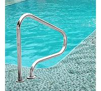 Pool handrails,304 Stainless Steel Pool Handrails - Easy Mount Grab Rail for Inground Pools - Max 440LBS Load Capacity - Durable 1.5cm Thick Swimming Pool Entrance Safety Rail