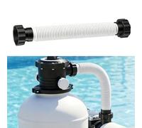 Pool Hose,1.5-Inch Filter Pump Hose For Intex Systems,PVC Connector Tube,16 Inch Total Length,White