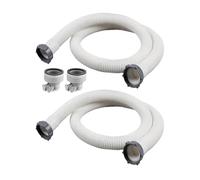 Pool Hose, 2 Pieces Filter Connection Pipe, Flexible PVC Hose Replacement for Built-in Pool Sewage Systems