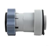 Pool Hose Adapter 1.5 to 1.25 Inch Conversion Kit for Swimming Pool Hoses - Secure Threaded Connection for Pump Upgrades Grey
