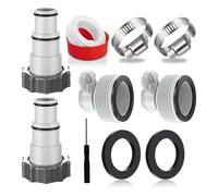 Pool Hose Adapter A with Collar Replacement for Threaded Connection Pumps Converts 1.5" to 1.25" Hose Accessories Pool Service Supplies