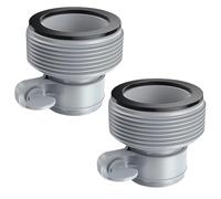 Pool Hose Adapter for Intex Pools, Pack of 2 Hose Conversion Adapter for Intex 1.25 Inch to 1.5 Inch Adapter B Hose Adapter, Hose Adapter Pool, Pool Hose Connector for Filter Pump Salt Water System