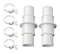 Pool Hose Adapter Set, 2 Packs Leak-Proof Swimming Hose Connector Fittings, Compatible with Pool Filter Systems, Cleaning Tools for Beginners, Pros, Garden Use, 1 Set