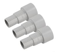 Pool Hose Adaptor Ø50mm to 32/38mm, ABS Connector for 800W Swimming Pool Filter Systems, Secure Leak-Proof Fitting for Garden Ponds(3PCS)