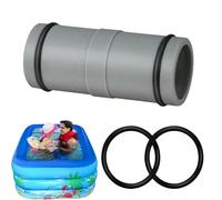 Pool Hose Connector - 32mm Replacement Pool Hose Connector | Two-Way Replacement Hose Connection | Swimming Pool Hose with Rubber O-Ring | -Ground Pool Supplies for Changing Pipe Direction