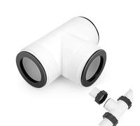 Pool Hose Connector,Hose Adapter Replacement for Intex Coleman Sand Filter Pump Pool Split Hose Tee T-Joint Union with 3 L Rings Connector,Above Ground Pool Parts for 1.5in Swimming Pool Pumps(1 Pack)