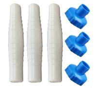 Pool Hose Connector Set 3 Adaptors for 1 1/2 and 1 1/4 Hoses, for Various Pool Applications