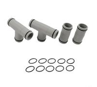 Pool Hose Connector Set: Pools Leak-Proof Pp Fittings Having O-Rings Adapters for. 25 in Above-Ground Swimming 2X T-Joint 2X Straight Filter