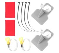 Pool Hose Holder for Ground Pools, Plastic Wall Bracket | Injection Moulded Support, Straightens Inlet Nozzle and Reduces Kinks, Quick No Drill Install with Glue