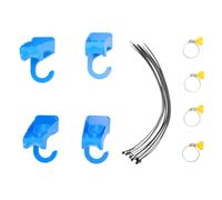 Pool Hose Holder with Stainless Steel Clamps | Durable PVC material, Easy to install, Supports 0.98-1.5 inch hoses, Works with above ground pools