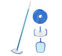 Pool Hose LDPE Blue 38mm x 12m Flexible UV Resistant Heavy-Duty Clamps