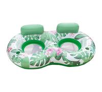 Pool Inflatable Hammock, Pvc Water Air Mattress Lounger, Floating Bed for Adults and Kids, Soft Mesh Seat with Durabled Sides, Beach, Party, Backyard, Travel, Amusement Park Green