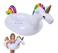 Pool Inflatables for Kids, Unicorn Swimming Circle, Unicorn Pool Float with Glitters Fun Pool Floats, Pool Float, Inflatable Swimming Ring, Summer Party Float Decorations for 5-9 (white)