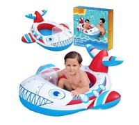 Pool Inflatables Swimming Floats for Children - Airplane Design Baby Navigator Boat Swimming Pool Outdoor Toys. Inflatable Boat Pool Float with Topline Card. Great for Birthday Gifts, Garden Games