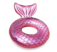 Pool Inflatables Swimming Ring for Adults Rubber Rings,110cm Pink Mermaid Inflatable Swim Rings Pool Floats Tube,Inflatable Pool Ring Toy Floaties for Girls Women Beach Summer Party Water Sport