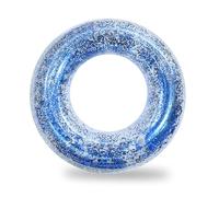 Pool Inflatables Swimming Ring for Kids Adults Rubber Rings,90cm Blue Sequins Inflatable Swim Rings Pool Floats Tube,Inflatable Pool Ring Toy Floaties for Kids Adults Beach Summer Party Water Sport