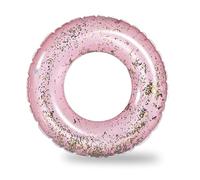 Pool Inflatables Swimming Ring for Kids Adults Rubber Rings,90cm Pink Sequins Inflatable Swim Rings Pool Float Tube,Inflatable Pool Ring Toy Floaties for Kid Girls Women Beach Summer Party Water Sport