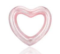 Pool Inflatables Swimming Ring for Kids Adults Rubber Rings,90cm Rose Gold Heart Inflatable Swim Rings Pool Floats Tube,Inflatable Pool Ring Toy Floaties for Girls Women Beach Summer Party Water Sport