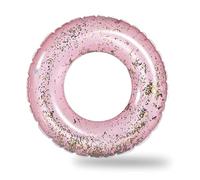 Pool Inflatables Swimming Ring for Kids Rubber Rings,70cm Pink Sequins Inflatable Swim Rings Pool Floats Tube,Children Inflatable Pool Ring Toy Floaties for Kids Girls Beach Summer Party Water Sport
