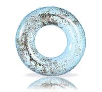 Pool Inflatables Swimming Ring for Kids Rubber Rings,90cm Light Blue Sequins Inflatable Swim Rings Pool Floats Tube,Child Inflatable Pool Ring Toy Floaties for Kids Boys Beach Summer Party Water Sport
