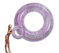 Pool Inflatables Swimming Ring Rubber Rings for Adults, Hot Pink Sequins Inflatable Pool Water Toys,Inflatable Pool Floats Swim Rings for Women Men Summer Party Beach Water Sport