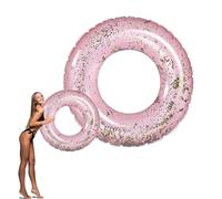 Pool Inflatables Swimming Ring Rubber Rings for Adults, Pink Sequins Inflatable Pool Water Toys,Inflatable Pool Floats Swim Tubes Rings for Women Men Summer Party Beach Water Sport