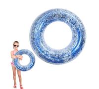 Pool Inflatables Swimming Ring Rubber Rings for Kids,70cm Blue Sequins Inflatable Pool Water Toys,Inflatable Pool Floats Swim Tubes Rings for Girls Boys Women Men Summer Party Beach Water Sports