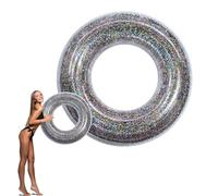 Pool Inflatables Swimming Ring Rubber Rings for Kids Adults,90cm Colorful Sequins Inflatable Pool Water Toys,Inflatable Pool Floats Swim Rings for Women Men Summer Party Beach Water Sport